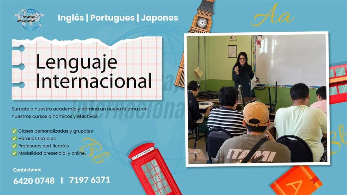 Estudiantes de Lenguaje Internacional en una clase